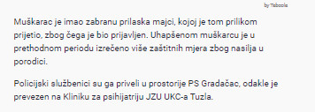 Bosnia-and-Herzegovina-avmp/Prijetio-majci-oduzet-mu-pistolj1