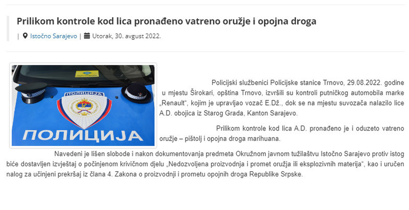 Bosnia-and-Herzegovina-avmp/Prilikom-kontrole-kod-lica-pronadeno-vatreno-oruzje-i-opojna-d