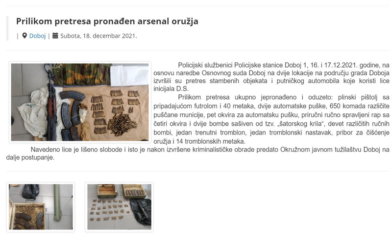 Bosnia-and-Herzegovina-avmp/Prilikom-pretresa-pronaden-arsenal-oruzja