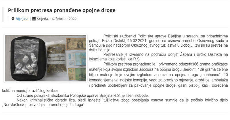 Bosnia-and-Herzegovina-avmp/Prilikom-pretresa-pronadene-opojne-droge
