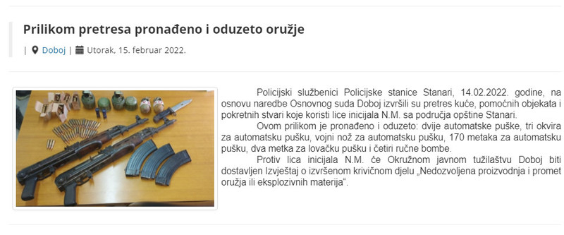 Bosnia-and-Herzegovina-avmp/Prilikom-pretresa-pronadeno-i-oduzeto-oruzje