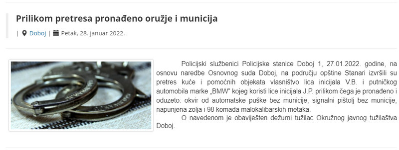 Bosnia-and-Herzegovina-avmp/Prilikom-pretresa-pronadeno-oruzje-i-municija_1