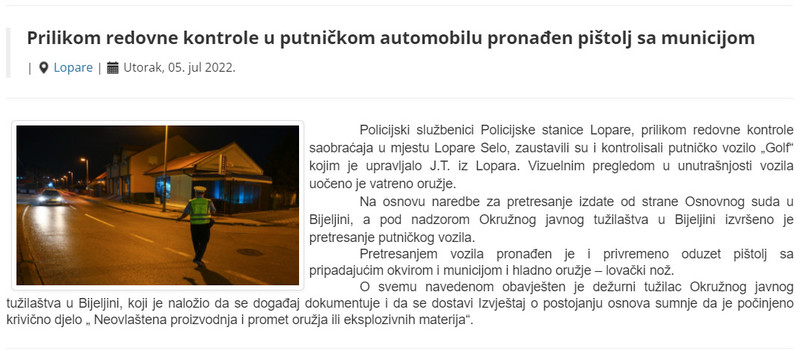 Bosnia-and-Herzegovina-avmp/Prilikom-redovne-kontrole-u-putnickom-automobilu-pronaden-pist