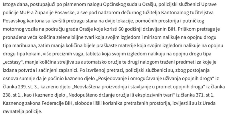 Bosnia-and-Herzegovina-avmp/Priopcenje-o-zapljeni-droge