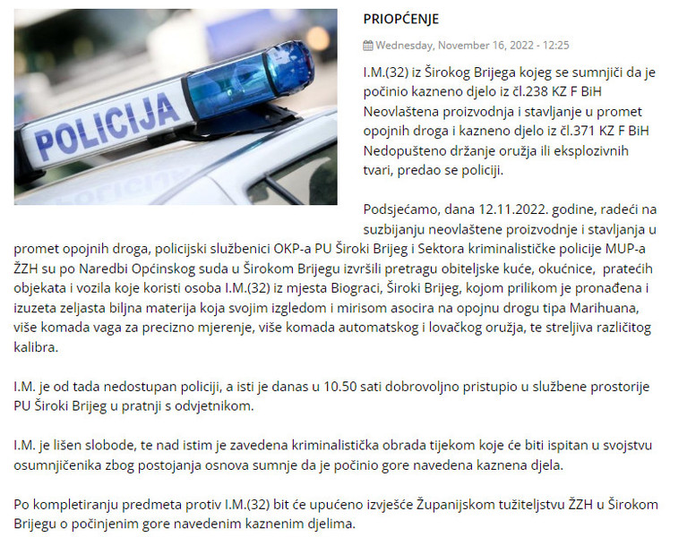 Bosnia-and-Herzegovina-avmp/Priopcenje