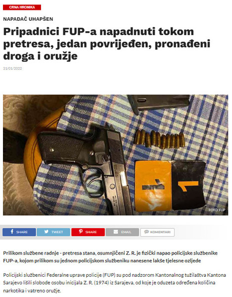 Bosnia-and-Herzegovina-avmp/Pripadnici-FUP-a-napadnuti-tokom-pretresa-jedan-povrijeden-pro_1