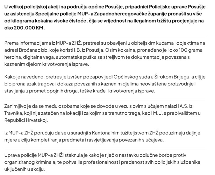 Bosnia-and-Herzegovina-avmp/Pronadena-droga-od-200.000-KM-Traga-se-za-osobom-s-podrucja-Tr_1