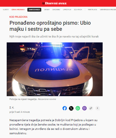 Bosnia-and-Herzegovina-avmp/Pronadeno-oprostajno-pismo_-Ubio-majku-i-sestru-pa-sebe