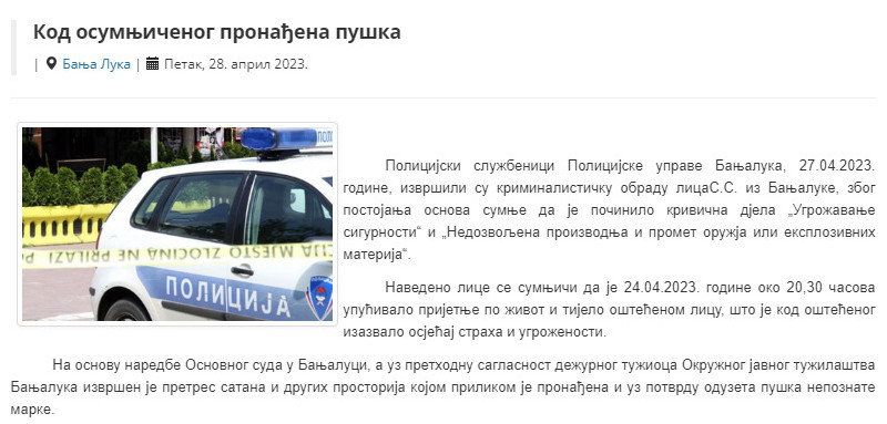 Bosnia-and-Herzegovina-avmp/Pronadjena-puska