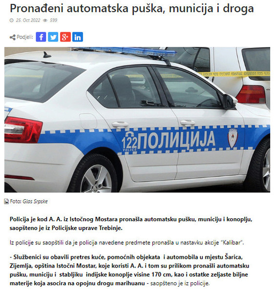 Bosnia-and-Herzegovina-avmp/Pronadjeni-automatska-puska-municija-i-droga
