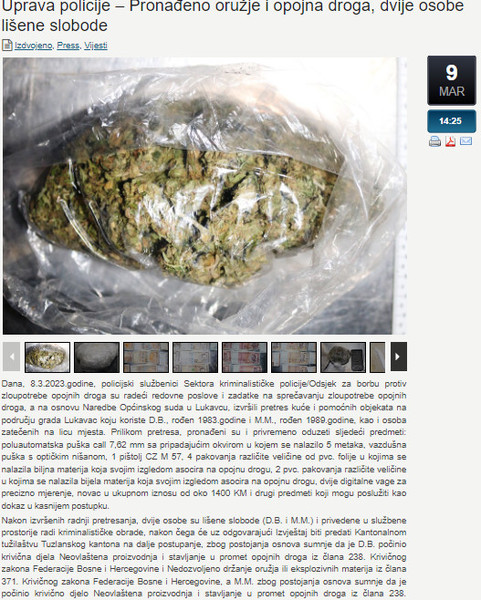Bosnia-and-Herzegovina-avmp/Pronadjeno-oruzje-i-opojna-droga
