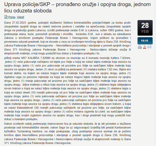 Bosnia-and-Herzegovina-avmp/Pronadjeno-oruzje