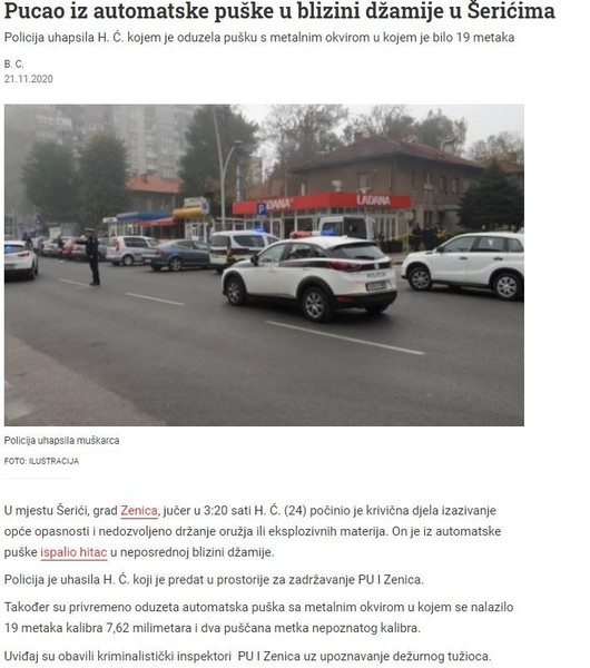 Bosnia-and-Herzegovina-avmp/Pucao-iz-automatske-puske-u-blizini-dzamije-u-Sericima