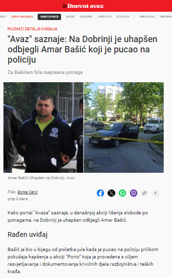 Bosnia-and-Herzegovina-avmp/Pucao-na-policiju