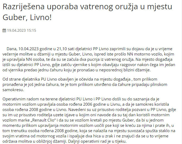 Bosnia-and-Herzegovina-avmp/Pucnjava-Guber