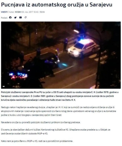 Bosnia-and-Herzegovina-avmp/Pucnjava-iz-automatskog-oruzja-u-Sarajevu