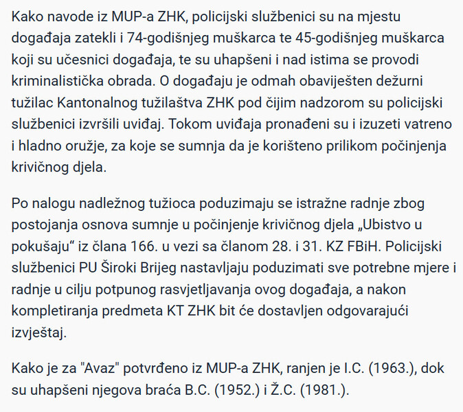 Bosnia-and-Herzegovina-avmp/Pucnjava-kod-Sirokog-Brijega-Muskarac-63-ranjen-uhapsena-braca-zbog-pokusaja-ubistva_1