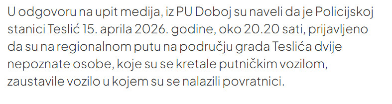 Bosnia-and-Herzegovina-avmp/Pucnjava-kod-Teslica-Nakon-verbalnih-prijetnji-pucano-na-povratnike-policija-provodi-istragu_1