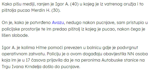 Bosnia-and-Herzegovina-avmp/Pucnjava-u-Mostaru-muskarac-ranjen-napadac-se-predao