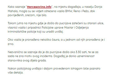 Bosnia-and-Herzegovina-avmp/Pucnjava-u-Mostaru-ostecena-tri-auta_1