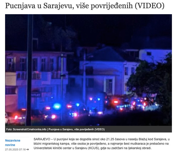Bosnia-and-Herzegovina-avmp/Pucnjava-u-Sarajevu-vise-povrijedenih-VIDEOPucnjava-u-Sarajevu