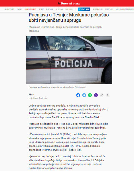 Bosnia-and-Herzegovina-avmp/Pucnjava-u-Tesnju