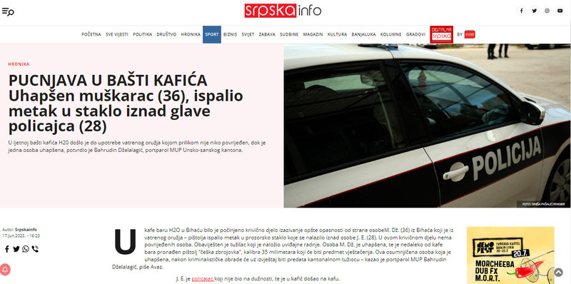 Bosnia-and-Herzegovina-avmp/Pucnjava-u-basti-kafica