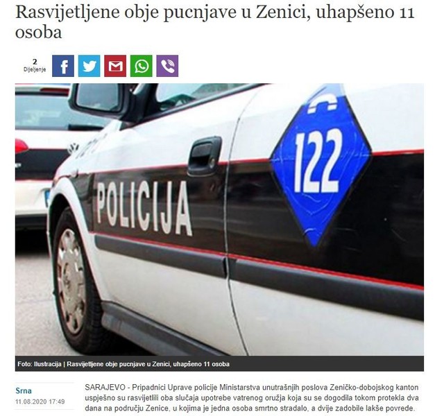 Bosnia-and-Herzegovina-avmp/Rasvijetljene-obje-pucnjave-u-Zenici-uhapseno-11-osoba