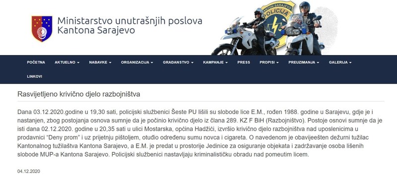 Bosnia-and-Herzegovina-avmp/Rasvijetljeno-krivicno-djelo-razbojnistva-_-MUP_02.12