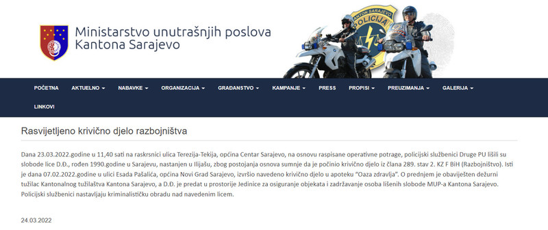 Bosnia-and-Herzegovina-avmp/Rasvijetljeno-krivicno-djelo-razbojnistva-_-MUP_23.02