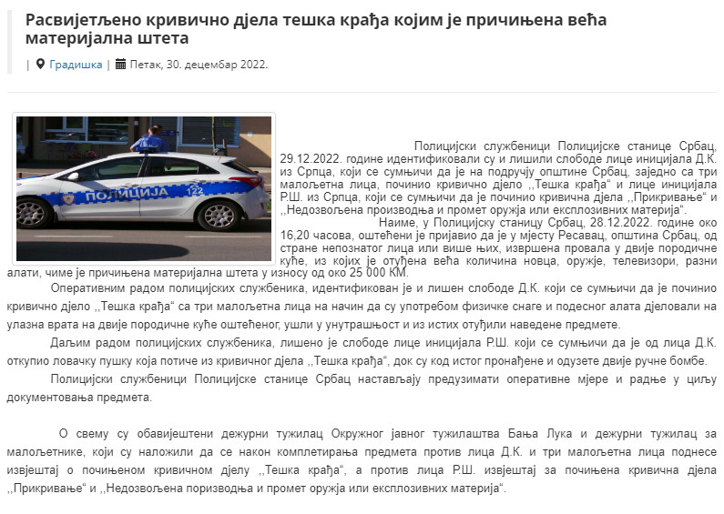 Bosnia-and-Herzegovina-avmp/Rasvijetljeno-krivicno-djelo-teska-kradja-kojim-je-pricinjena-