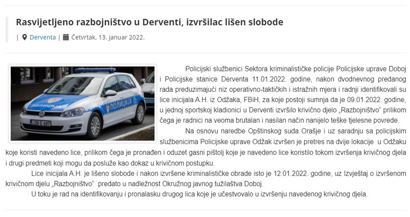 Bosnia-and-Herzegovina-avmp/Rasvijetljeno-razbojnistvo-u-Derventi-izvrsilac-lisen-slobode