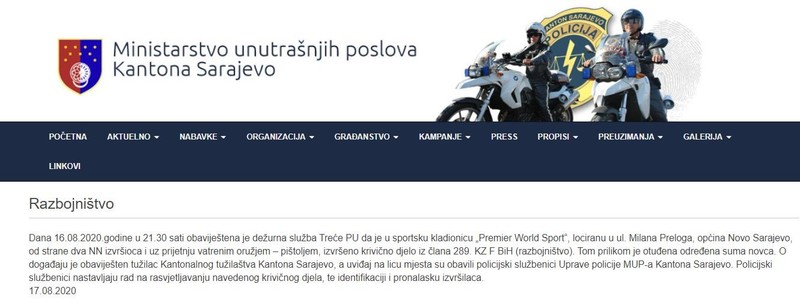 Bosnia-and-Herzegovina-avmp/Razbojnistvo-_-MUP_16.08.2020