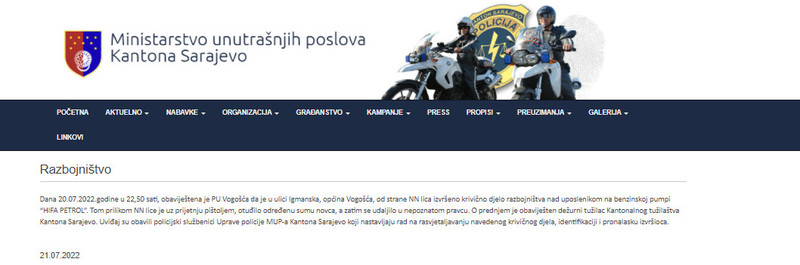 Bosnia-and-Herzegovina-avmp/Razbojnistvo-_-MUP_20.07_1