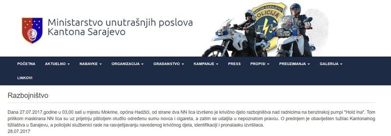 Bosnia-and-Herzegovina-avmp/Razbojnistvo-_-MUP_27.07