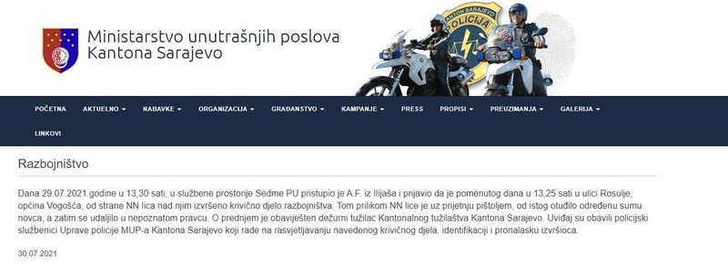 Bosnia-and-Herzegovina-avmp/Razbojnistvo-_-MUP_29.07