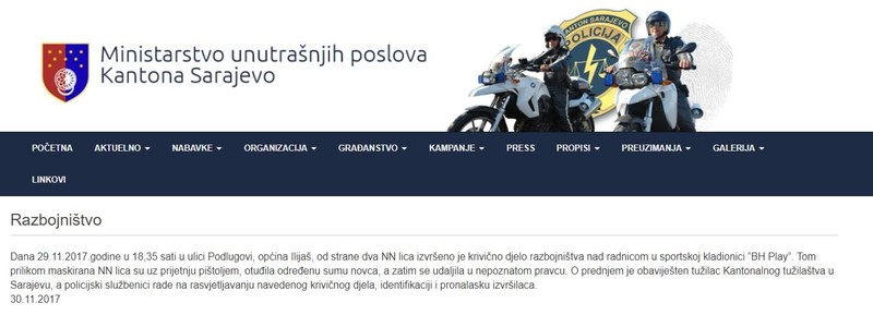 Bosnia-and-Herzegovina-avmp/Razbojnistvo-_-MUP_29.11