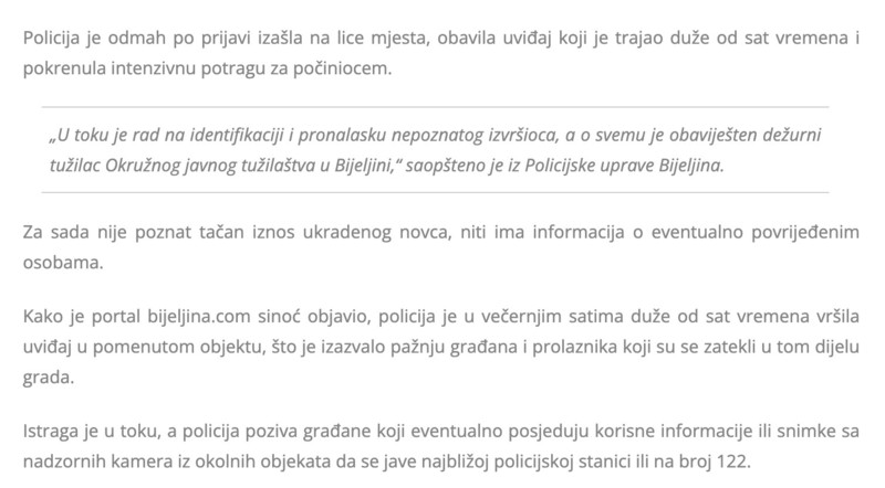 Bosnia-and-Herzegovina-avmp/Razbojnistvo-u-Bijeljini_-Uz-prijetnju-oruzjem-opljackana-klad_2