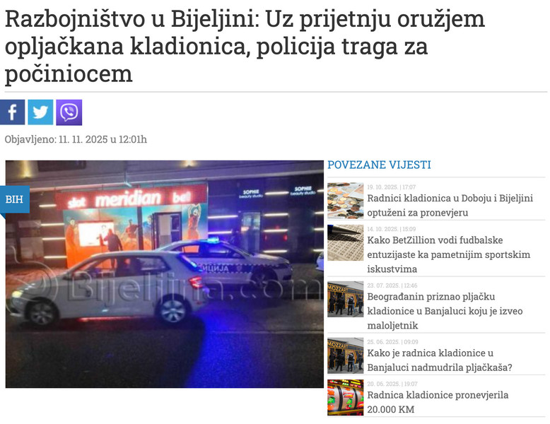 Bosnia-and-Herzegovina-avmp/Razbojnistvo-u-Bijeljini_-Uz-prijetnju-oruzjem-opljackana-klad