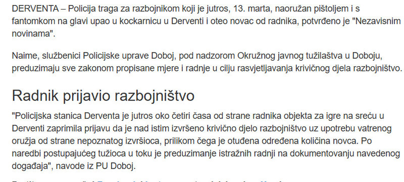 Bosnia-and-Herzegovina-avmp/Razbojnistvo-u-Derventi-Naoruzan-i-s-fantomkom-upao-u-kockarnicu-pa-oteo-novac_1