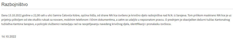 Bosnia-and-Herzegovina-avmp/Razbojnistvo