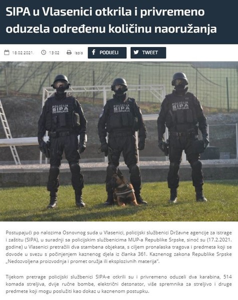 Bosnia-and-Herzegovina-avmp/SIPA-u-Vlasenici-otkrila-i-privremeno-oduzela-odredenu-kolicin