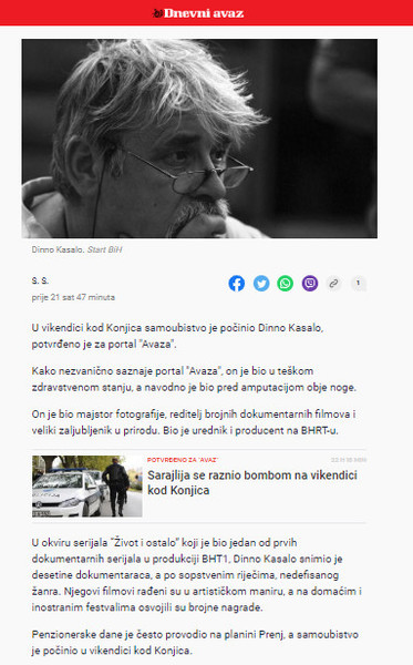 Bosnia-and-Herzegovina-avmp/Samoubistvo-kod-Konjica-pocinio-reditelj-brojnih-filmova-i-ne