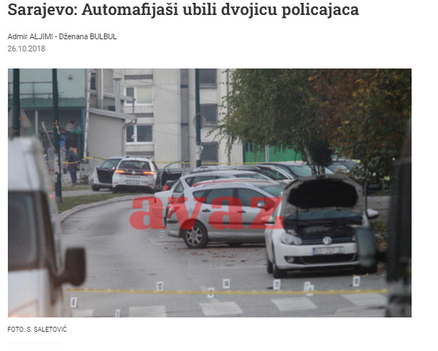 Bosnia-and-Herzegovina-avmp/Sarajevo-Automafijasi-ubili-dvojicu-policajaca