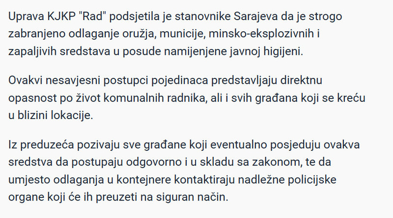 Bosnia-and-Herzegovina-avmp/Sarajevo-Komunalni-radnici-na-Pofalicima-u-kontejneru-pronasli-eksplozivnu-napravu_2