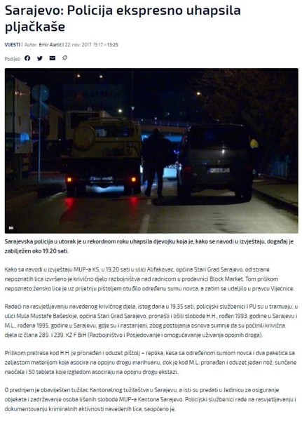 Bosnia-and-Herzegovina-avmp/Sarajevo_-Policija-ekspresno-uhapsila-pljackase