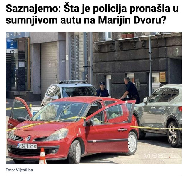 Bosnia-and-Herzegovina-avmp/Saznajemo_-Sta-je-policija-pronasla-u-sumnjivom-autu-na-Mariji