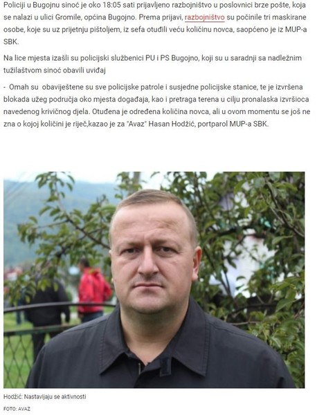 Bosnia-and-Herzegovina-avmp/Specijalci-blokirali-Bugojno_-Razbojnici-iz-sefa-brze-poste-uk_2