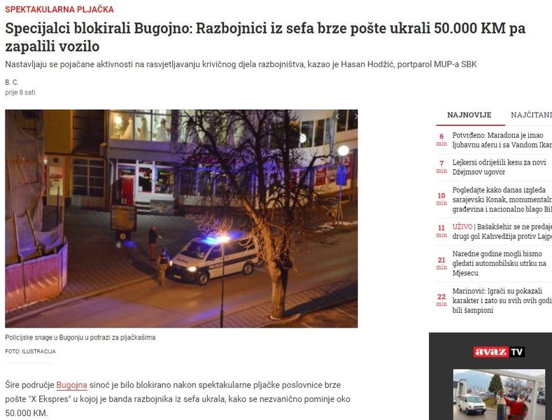 Bosnia-and-Herzegovina-avmp/Specijalci-blokirali-Bugojno_-Razbojnici-iz-sefa-brze-poste-uk_3