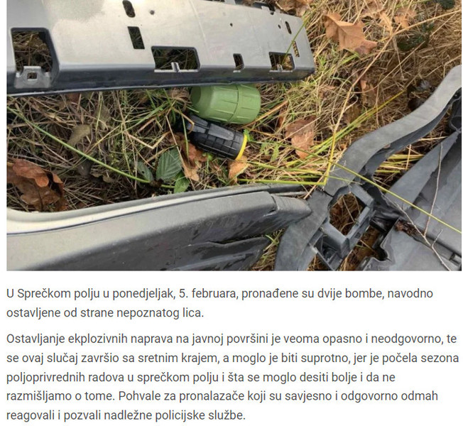 Bosnia-and-Herzegovina-avmp/Sretan-kraj_-Slucajno-pronasli-bombe-u-Spreckom-polju-odmah-o